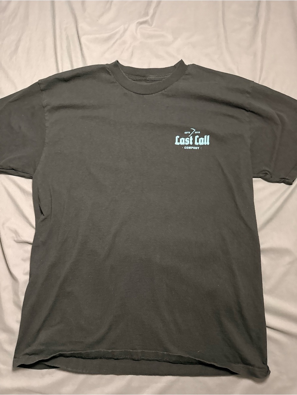 Men's Black Short Sleeve Logo Tee